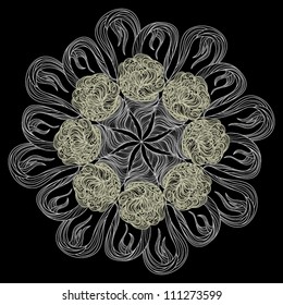 ornamental round lace pattern