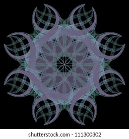 ornamental round lace pattern