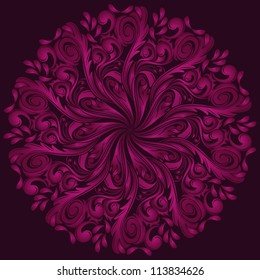 ornamental round lace pattern