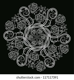 ornamental round lace pattern