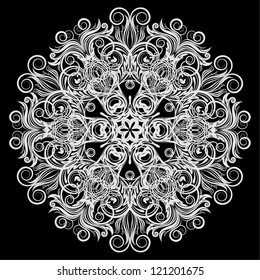 ornamental round lace pattern
