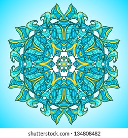 Ornamental round lace pattern