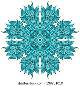 Ornamental round lace pattern