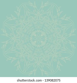 Ornamental round lace pattern