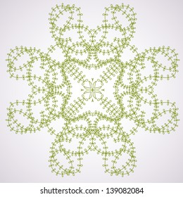 Ornamental round lace pattern