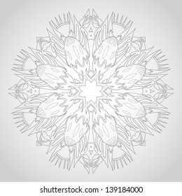 Ornamental round lace pattern