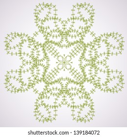Ornamental round lace pattern