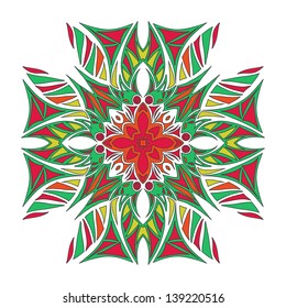 Ornamental round lace pattern