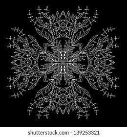 Ornamental round lace pattern