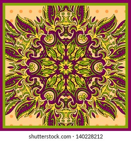 Ornamental round lace pattern