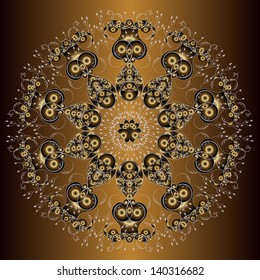 ornamental round lace pattern
