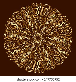 ornamental round lace pattern