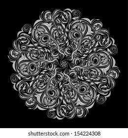 ornamental round lace pattern