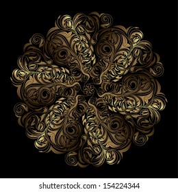 ornamental round lace pattern