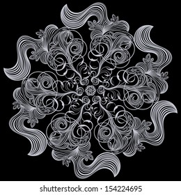 ornamental round lace pattern