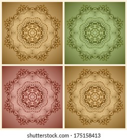 Ornamental round lace pattern. 
