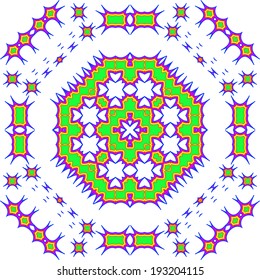 Ornamental round lace pattern