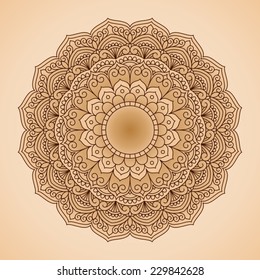 Ornamental round lace pattern.