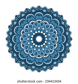 Ornamental round lace pattern.