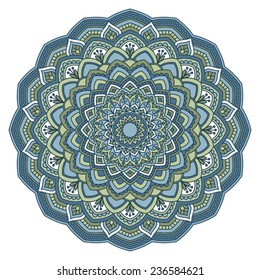 Ornamental round lace pattern.