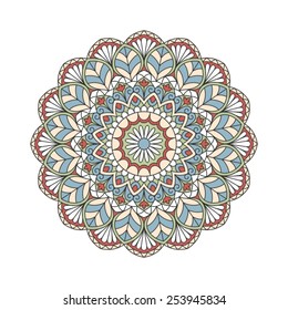 Ornamental round lace pattern.