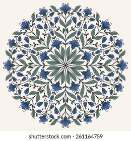 Ornamental round lace pattern.