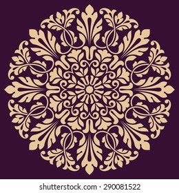 Ornamental round lace pattern.