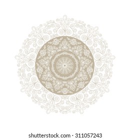 Ornamental round lace pattern