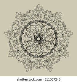 Modelo redondo ornamental del cordón