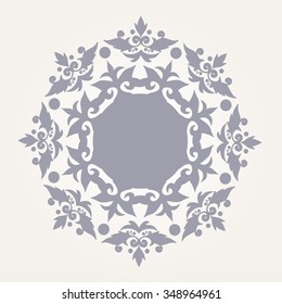 Ornamental round lace pattern.