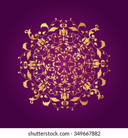 Ornamental round lace pattern