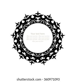 Ornamental round lace pattern.