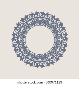 Ornamental round lace pattern.