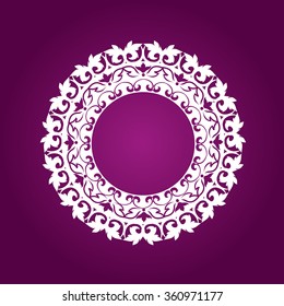 Ornamental round lace pattern.