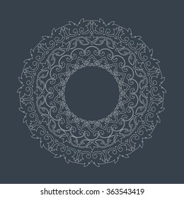 Ornamental round lace pattern.