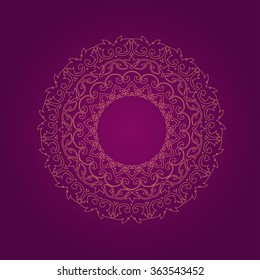 Ornamental round lace pattern.
