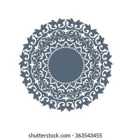 Ornamental round lace pattern.
