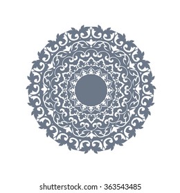 Ornamental round lace pattern.
