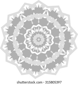 Ornamental round lace pattern. Abstract ornament. Orient traditional ornament