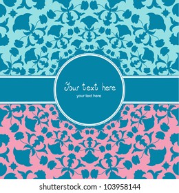 Ornamental round lace pattern, circle background with many details. Flower.