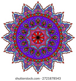 ornamental round lace pattern, Flower Mandala. Vintage decorative elements. Oriental pattern, vector illustration. Islam, Arabic, Indian, Moroccan, Spain, Turkish, Pakistan, Chinese, mystic, ottoman motifs, multiple colour  