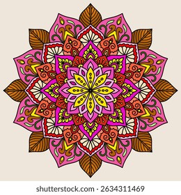 ornamental round lace pattern, vintage decoration element, Oriental pattern, vector illustration. Islam, Arabic, Indian, Moroccan, Spain, Turkish, Pakistan, Chinese, mystic, ottoman motifs,