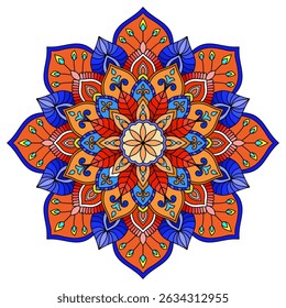 ornamental round lace pattern, vintage and luxury decoration element, Oriental pattern, vector illustration. Islam, Arabic, Indian, Moroccan, Spain, Turkish, Pakistan, Chinese, mystic, ottoman motifs