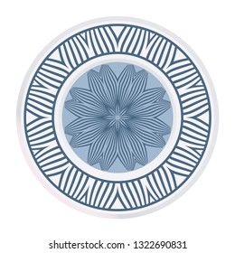 Ornamental Round Lace. Sacred Oriental Mandala. Color Floral Ornament. Modern Decorative Vector Illustration.