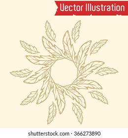 Ornamental round lace. Vector Illustration.