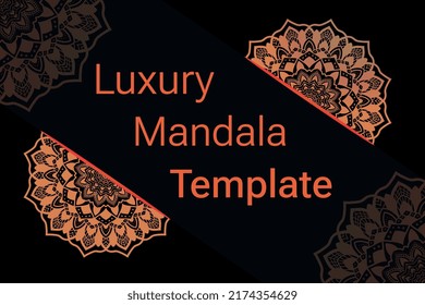 Ornamental round Luxury Mandala Design Template