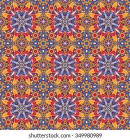 Ornamental round morocco seamless pattern. Orient traditional ornament. Oriental motif