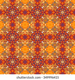 Ornamental round morocco seamless pattern. Orient traditional ornament. Oriental motif