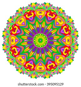 Ornamental round organic pattern