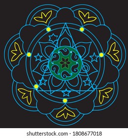 ornamental round ornament . . 